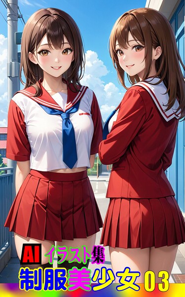 AIイラスト集 制服美少女03