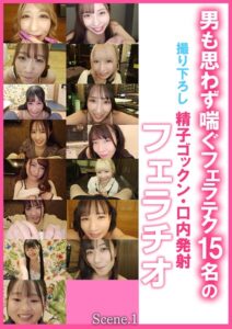 男も思わず喘ぐフェラテク15名の撮り下ろし精子ゴックン・口内発射フェラチオScene.1
